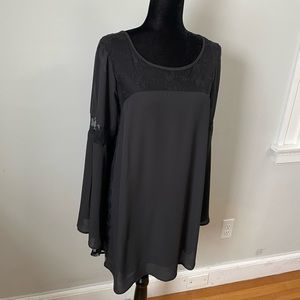 Lovemarks by Anthropologie Black Lace Dress